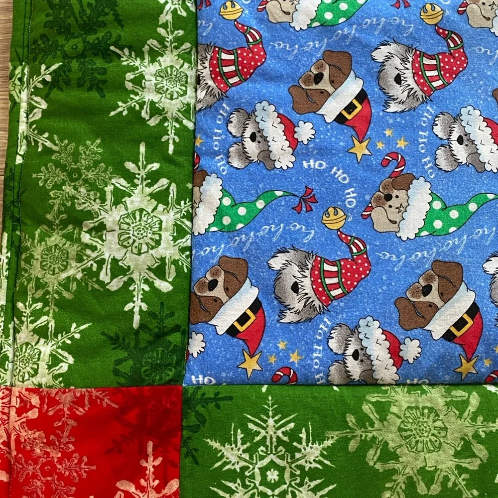 Christmas Festive Blue Dog Blanket